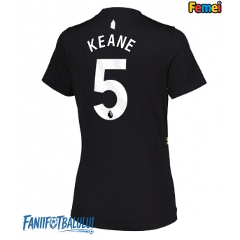 Everton Michael Keane #5 Tricou Fotbal Replică 2025-26 Femei Treilea